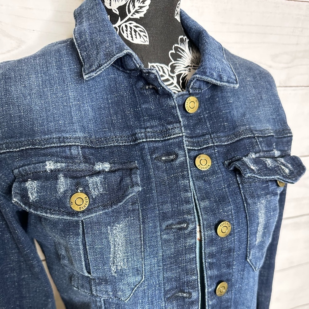 Pistola Distress Denim Jacket Size M - Picture 2 of 9